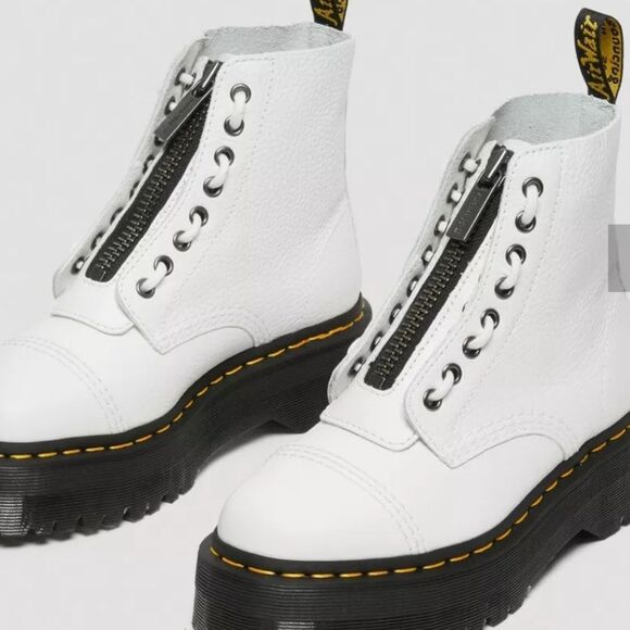 Dr Martens Sinclair Milled Nappa Leather Platform Boot - Picture 1 of 16